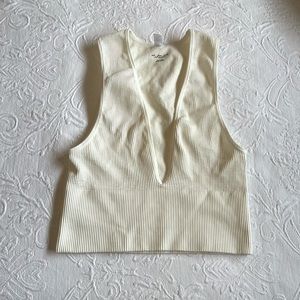 Seamless Deep Plunge Tank Top